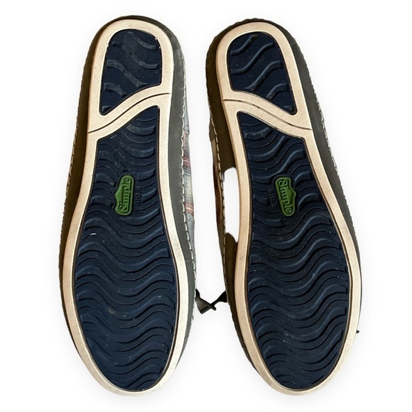 Simple Womens‎ Gray Suede Plaid Fabric Boat Shoes Sailing Flat Slip On Loafer - Picture 4 of 10